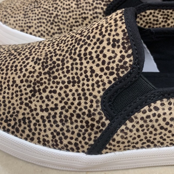 KEDS X KATE SPADE NEW YORK DOUBLE DECKER SLIP ON PONY HAIR TINY DOT PRINT US 8 - Picture 9 of 11